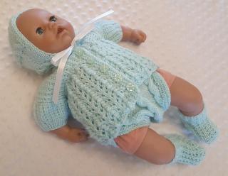 Cardigan Set with Nappy Cover